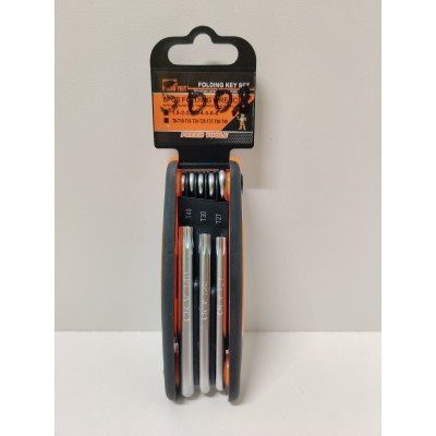 Набор ключей TORX складной 8в1 FREED (разм. от Т9 до Т40) 375008